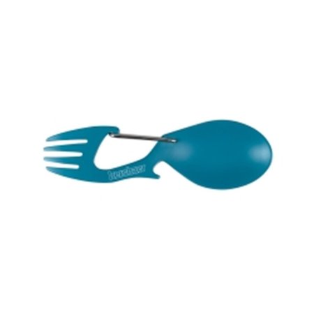 TOOL TIME Spoon, Fork, Bottle Opener & Carabiner, Teal TO1796906